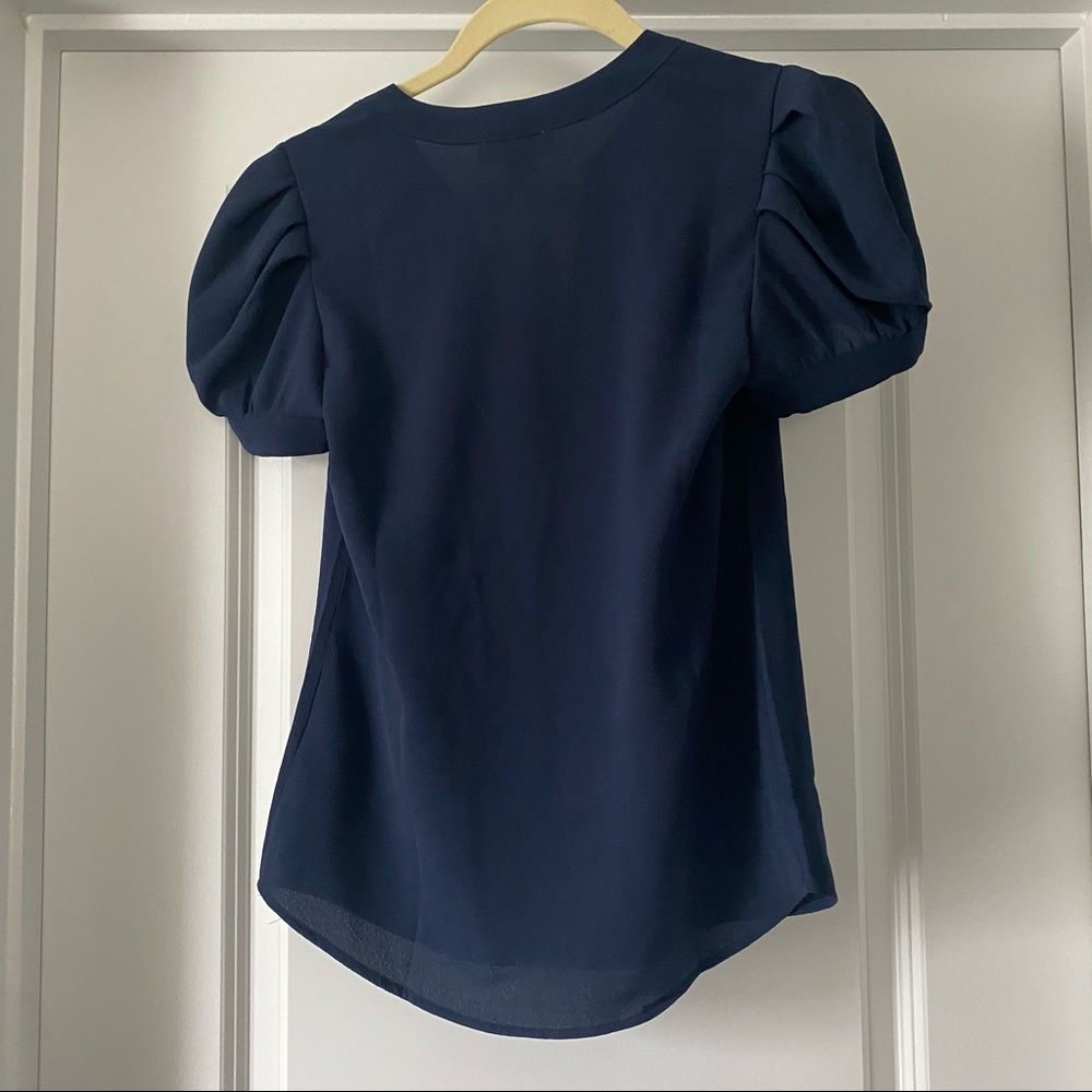 New Navy Blue Blouse - Picture 3 of 3